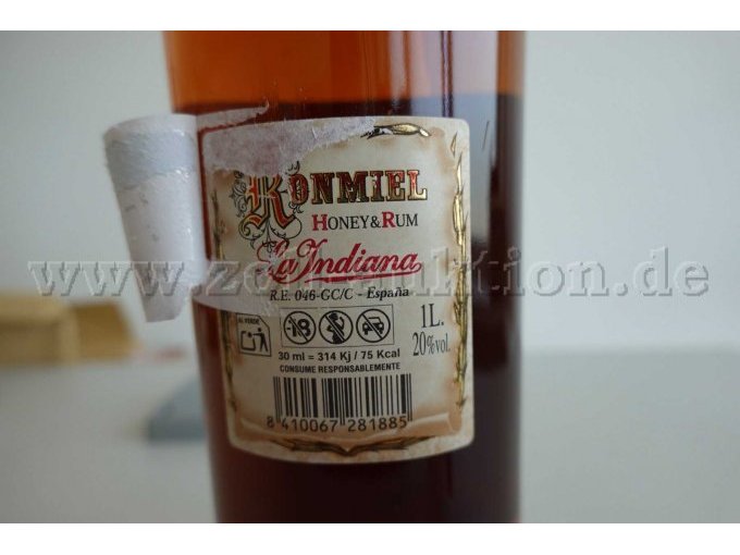 1 Flasche "Ronmiel" Honig und Rum, 1 Liter Inhalt mit 20% Vol. Alc – foto 2 – kavel bij Zoll-Auktion, Kiel