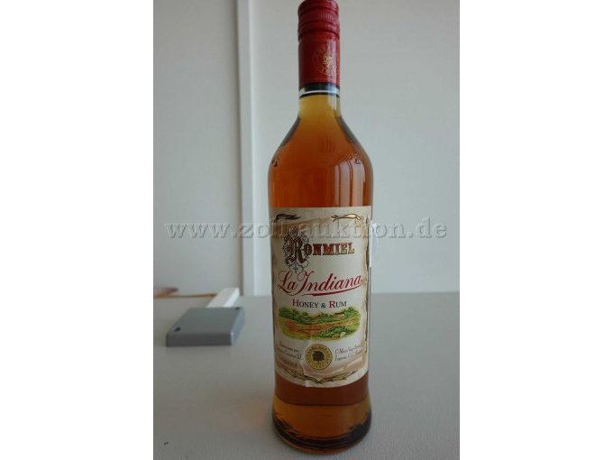 1 Flasche "Ronmiel" Honig und Rum, 1 Liter Inhalt mit 20% Vol. Alc – kavel bij Zoll-Auktion, Kiel
