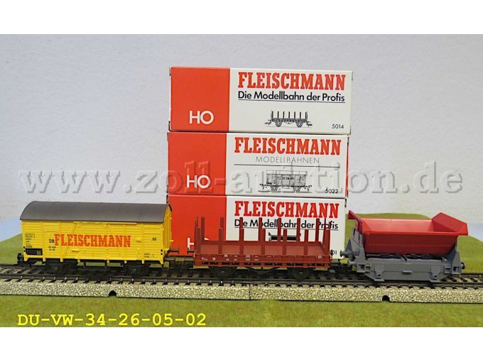 1 Fleischmann Güterwagenset 3teilig in der Baugröße H0 – foto 2 – kavel bij Zoll-Auktion, Emmerich am Rhein