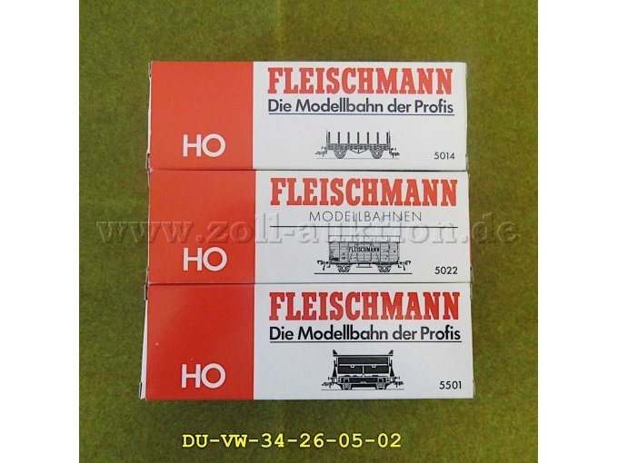 1 Fleischmann Güterwagenset 3teilig in der Baugröße H0 – foto 9 – kavel bij Zoll-Auktion, Emmerich am Rhein