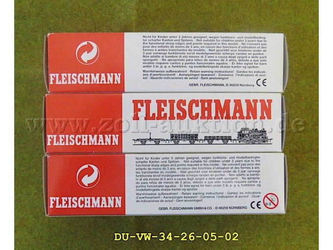 1 Fleischmann Güterwagenset 3teilig in der Baugröße H0 – foto 11 – kavel bij Zoll-Auktion, Emmerich am Rhein