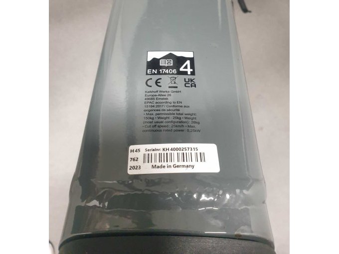 CE-Kennung Bike und Seriennummer