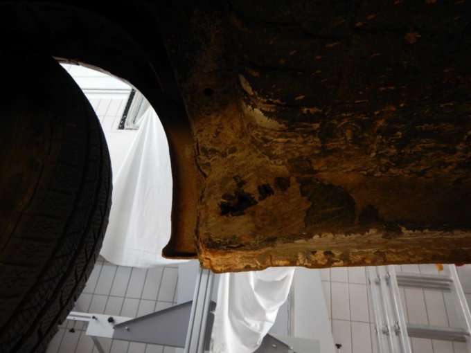 Ansicht Rost Radkappe