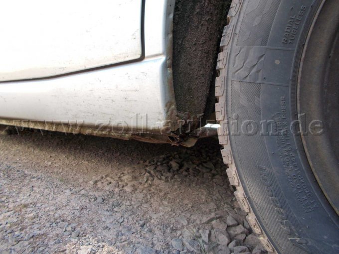 Ansicht des linken Schwellers