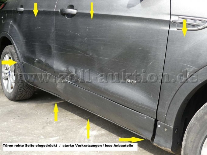1 Ford Kuga 2.0 TDCi Trend 4x4 Start/Stopp (EURO 6) Unfall/Ersatzteilträger – foto 13 – kavel bij Zoll-Auktion, Troisdorf