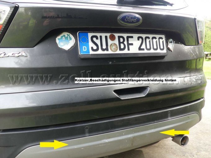 1 Ford Kuga 2.0 TDCi Trend 4x4 Start/Stopp (EURO 6) Unfall/Ersatzteilträger – foto 10 – kavel bij Zoll-Auktion, Troisdorf