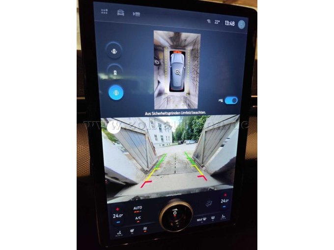 Touchscreen mit Ausparkhilfe
