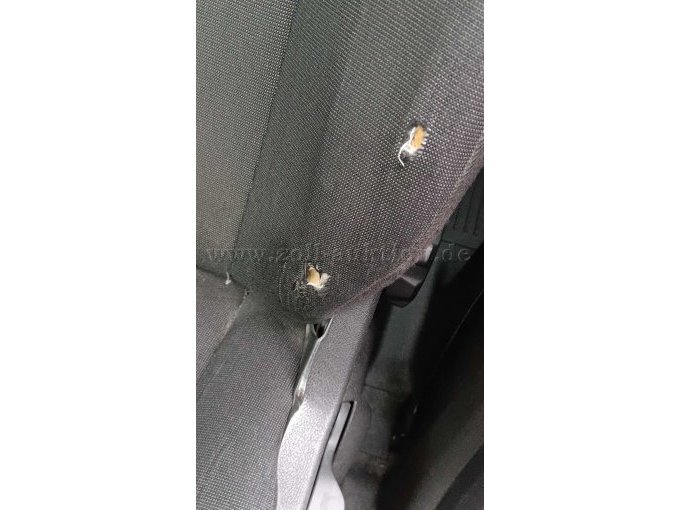 Ansicht Polsterbeschädigungen