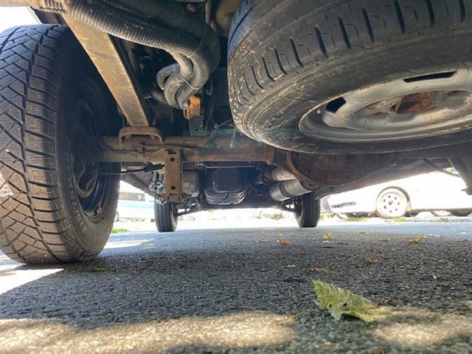 Ansicht Unterboden Reserverad