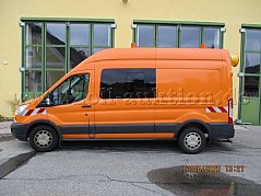 Ford Transit  Doka Kastenwagen, allrad, defekt, gebraucht: Ansicht von links