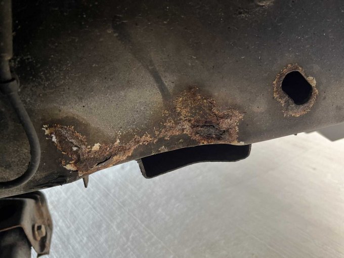 Ansicht Rost Längsträger