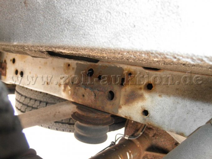 Korrosion am Träger Unterbau