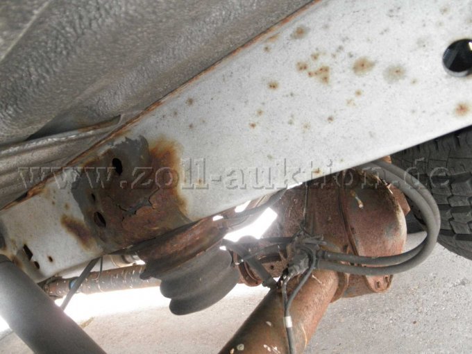 Korrosion am Träger Unterbau