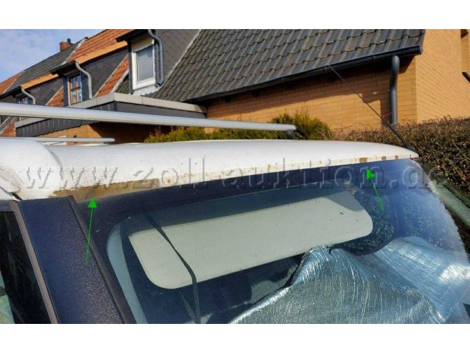 Dachrahmen Korrosion und Lackabplatzer