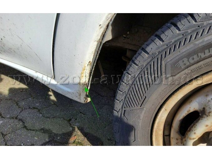 Radläufe vorne beginnende Korrosion