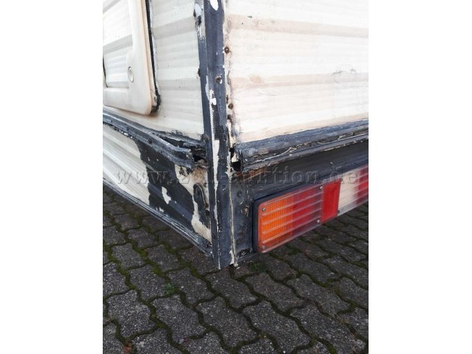 Beschädigter Heckbereich