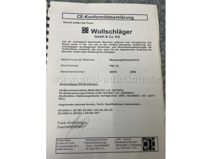 1 freesmachine AVIA FOP gereedschapsfreesmachine type FNC30 - defect – foto 9 – kavel bij Zoll-Auktion, Westerburg
