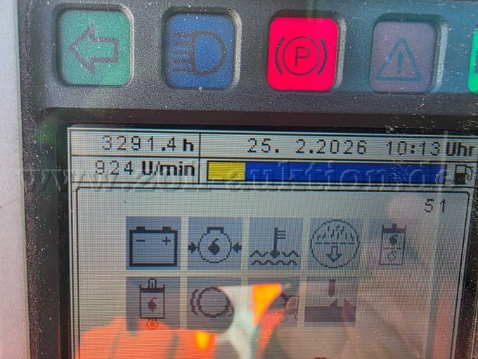 Friedhofbagger Lanz FB3000E,Stundenstand Ansicht