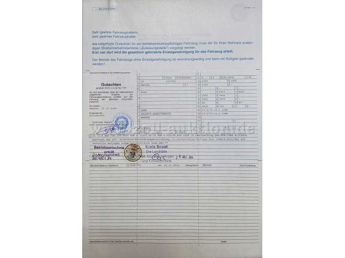 Friedhofbagger Lanz FB3000E, Gutachten Ansicht