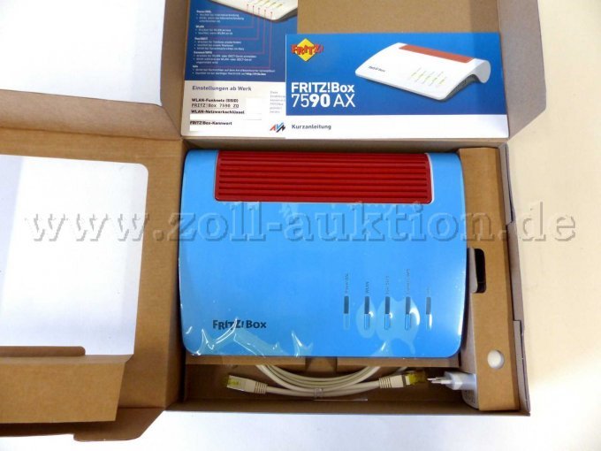 Die blaue Schutzfolie ist noch vorhanden.