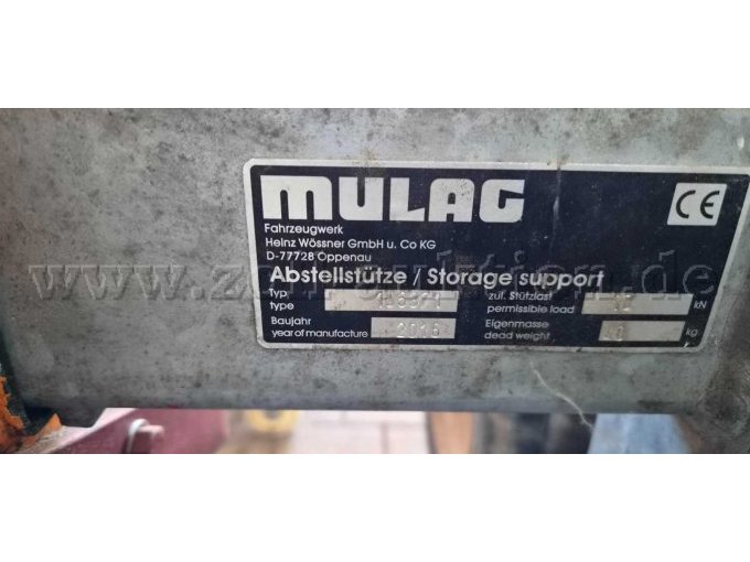 Typenschild Abstellstütze