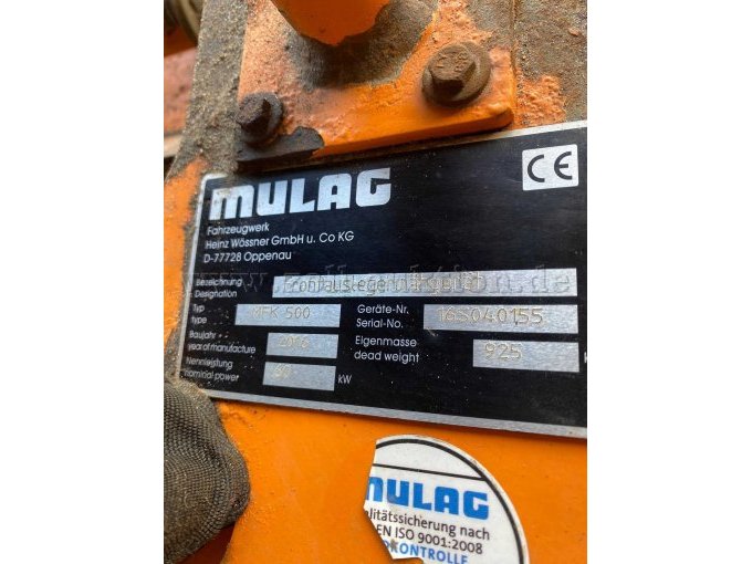 Typenschild MFK 500