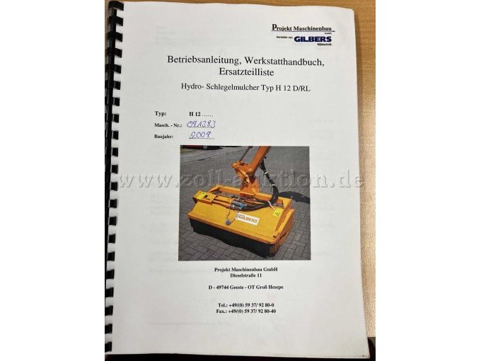 Betriebsanleitung sh. Foto