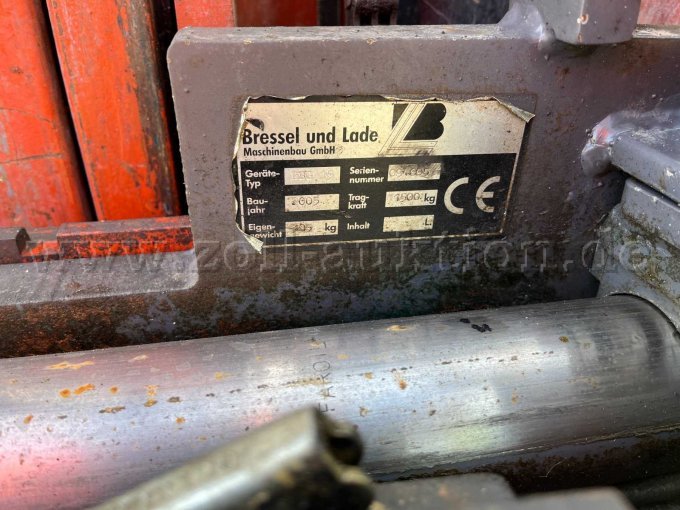 Typenschild Anbaugerät