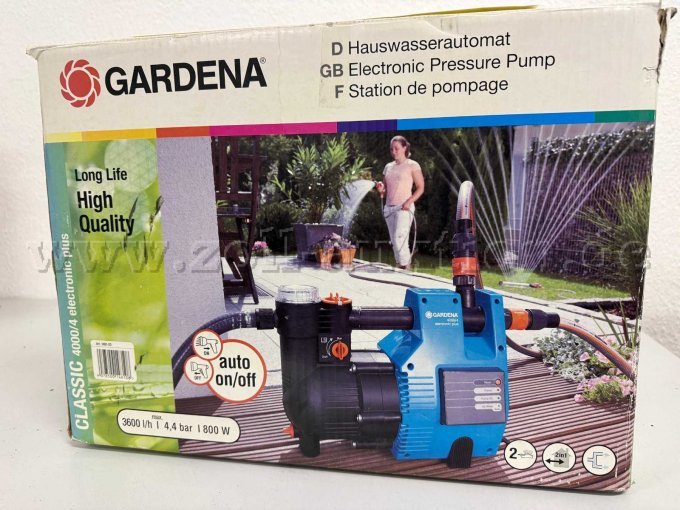 Originalkarton mit Geräteangaben