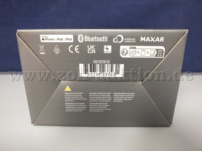 Ansicht der Originalverpackung von unten