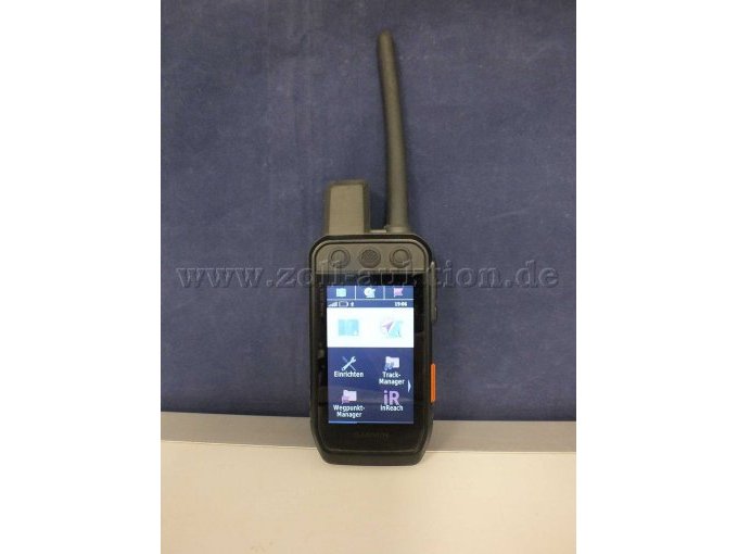 Vorderansicht des Handgeräts angeschaltet.