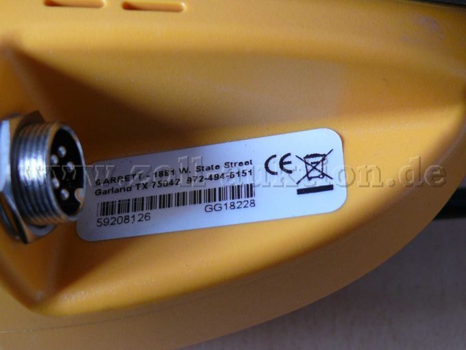 Garrett ACE 400i Metalldetektor CE-Kennung