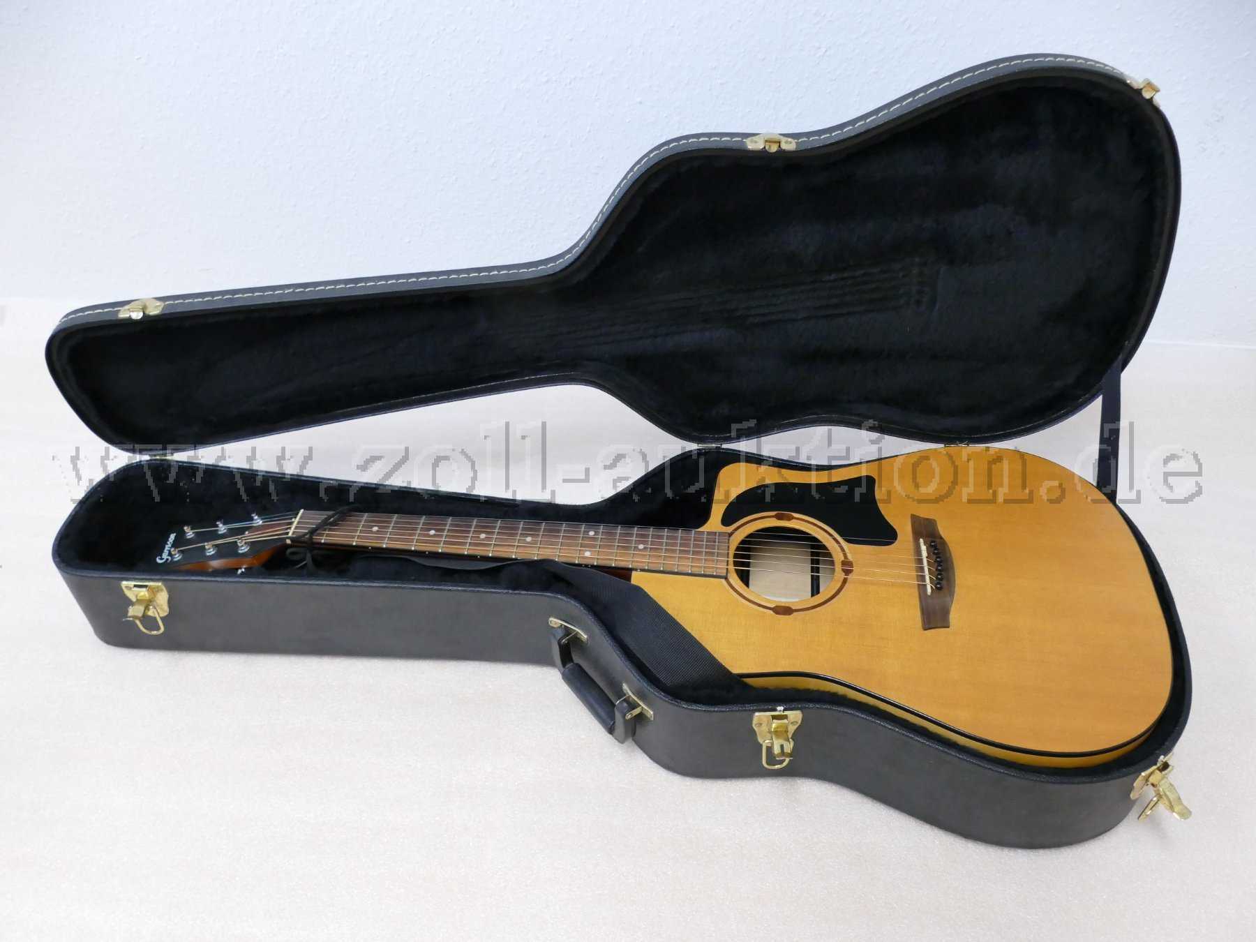 1 Garrison G30-CE Gitarre mit Tonabnehmer und Hartschalenkoffer