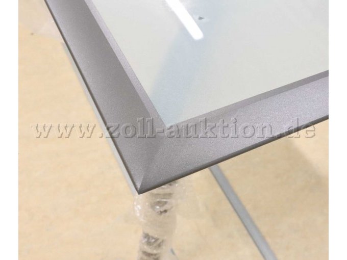 Ansicht Aluminiumrahmen der Glasplatte