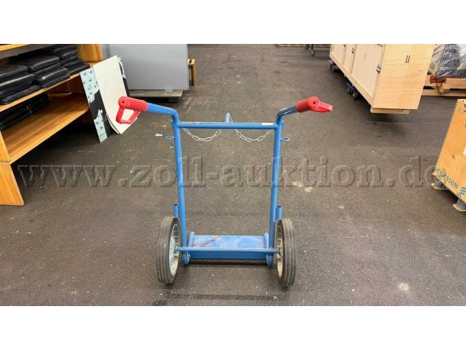 Gasflaschenwagen von hinten