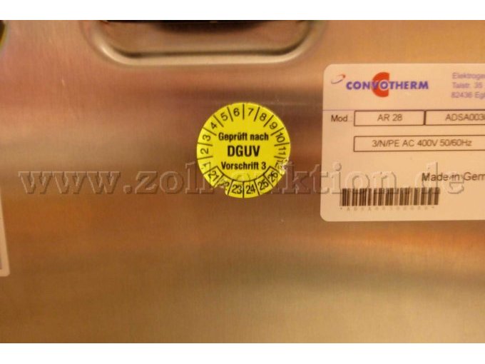 Konvektomat / Prüfsiegel