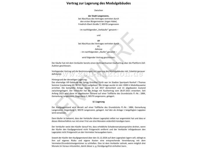 Vereinbarung Seite 1