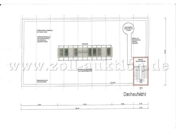 Grundriss Dachaufsicht