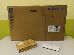 Geberit WC-Element mit Drücker