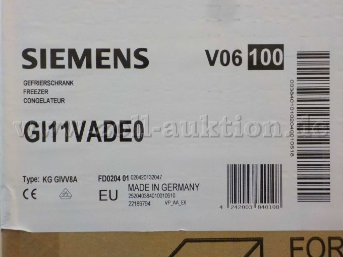 Detailbild Aufkleber auf OVP