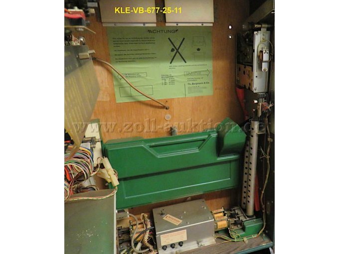 Ansicht innen Geldauffangbehälter