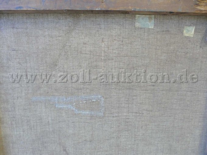 Ansicht Reparaturstelle in der Leinwand