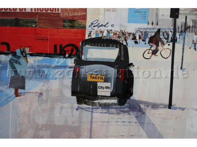 1 Gemälde / Collage "ART BEAT Trafalgar Square" – foto 4 – kavel bij Zoll-Auktion, Berlin