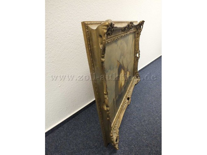 1 schilderij "Vissersboten in een lagune" van de kunstenaar Ludwig Dill – foto 4 – kavel bij Zoll-Auktion, Paderborn