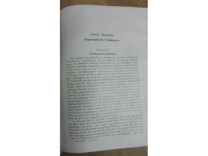 Erster Abschnitt: Topographische Verhältnisse
