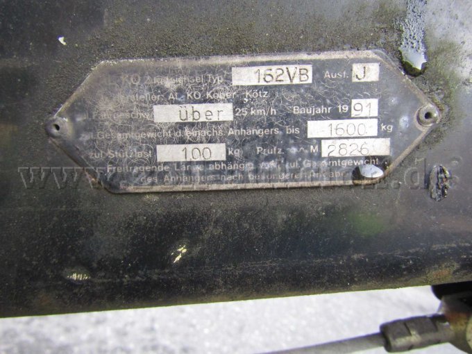Typenschild 
Fahrgestell