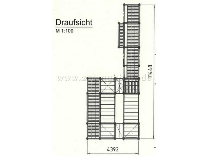 Draufsicht Maßsstab 1:100
