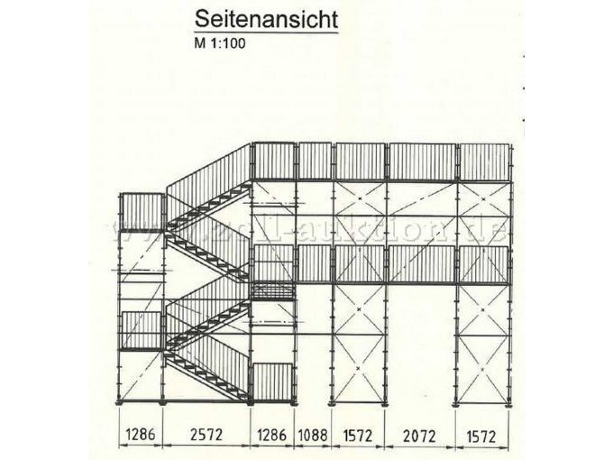 Seitenansicht Maßsstab 1:100