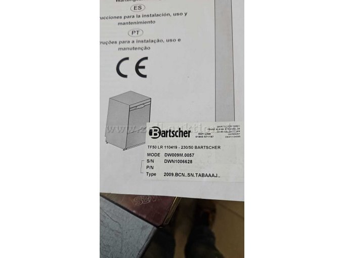 1 Geschirrspülmaschine Bartscher TF50LR / ELGE E 50 ECO (gebraucht) – foto 2 – kavel bij Zoll-Auktion, Mönchengladbach