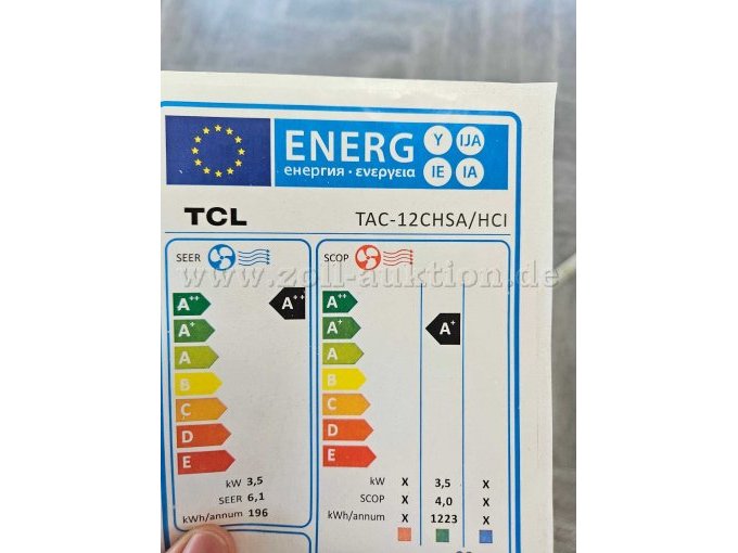 EU-Energielabel der Klimaanlage